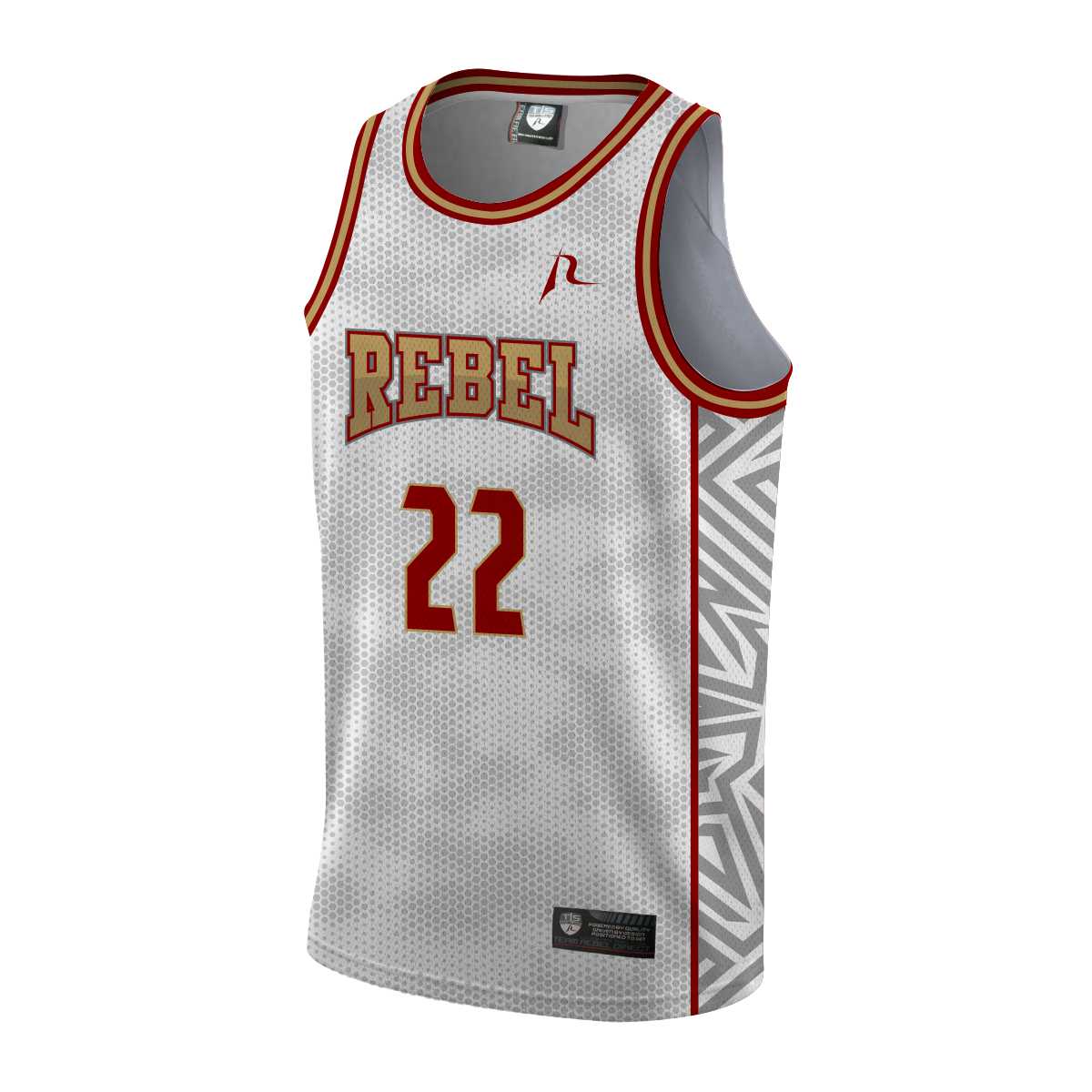 Team Rebel Sports Basketball Jersey Front Design 1 - 2024