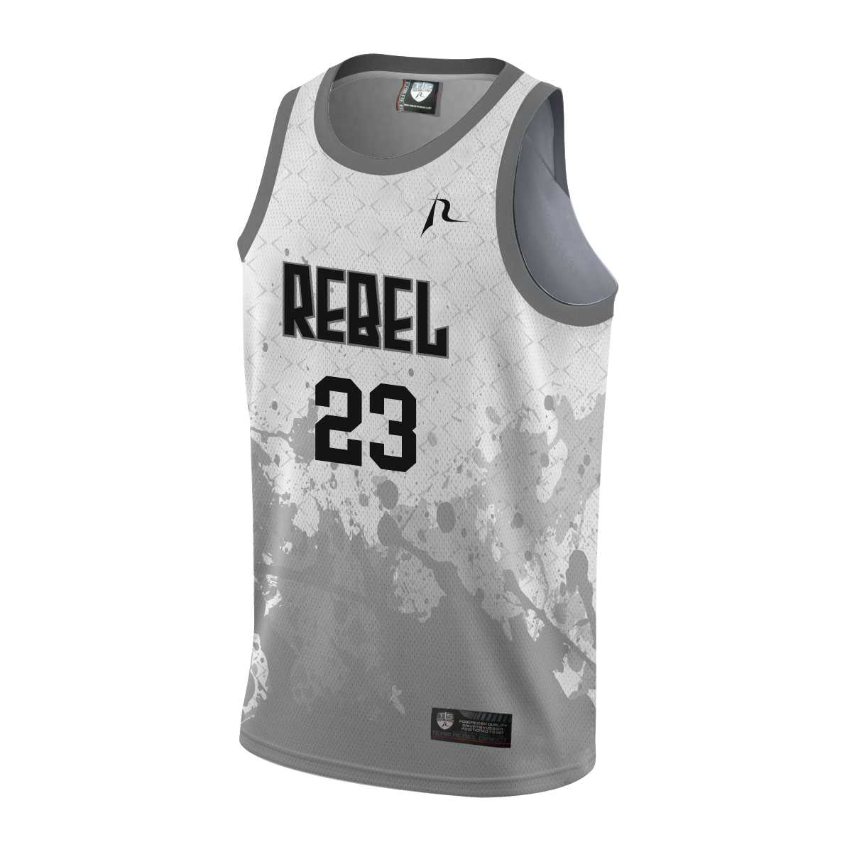 Team Rebel Sports Basketball Jersey Front Design 12 - 2024
