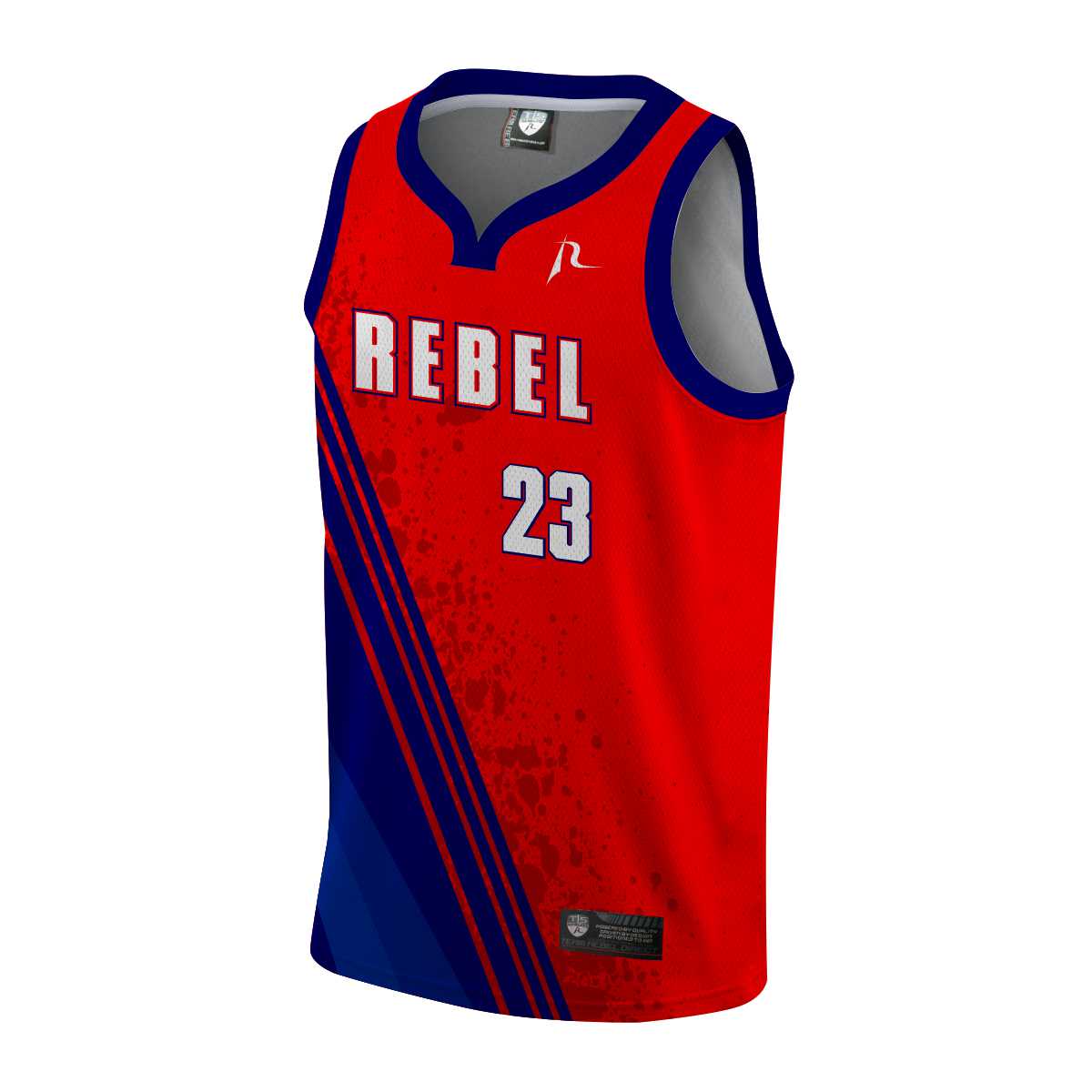 Team Rebel Sports Basketball Jersey Front Design 14 - 2024