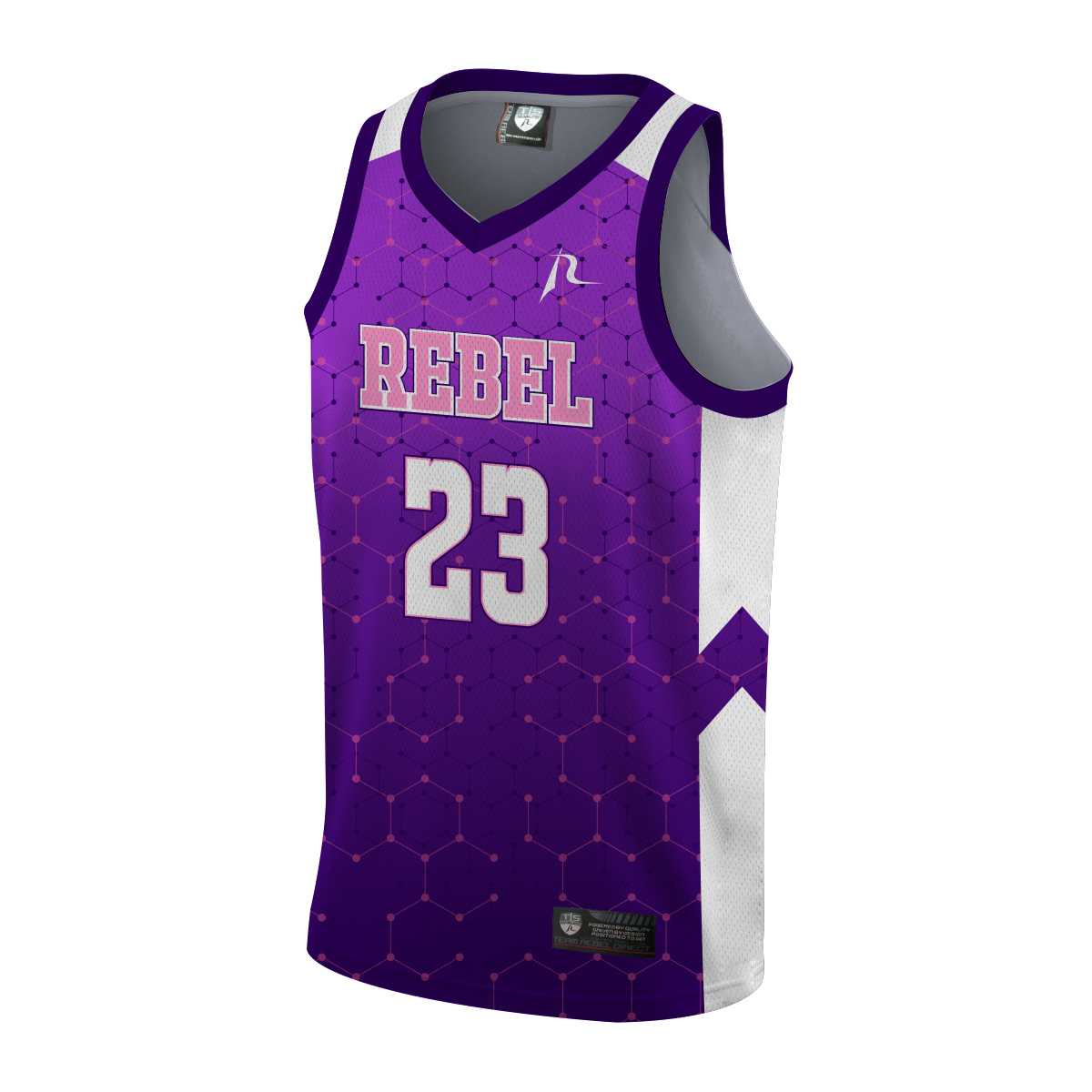 Team Rebel Sports Basketball Jersey Front Design 16 - 2024