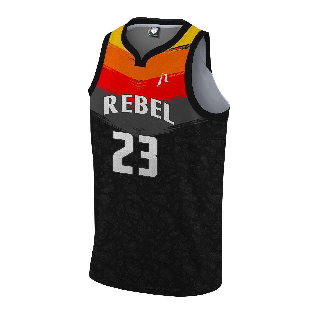 Team Rebel Sports Basketball Jersey Front Design 17 - 2024