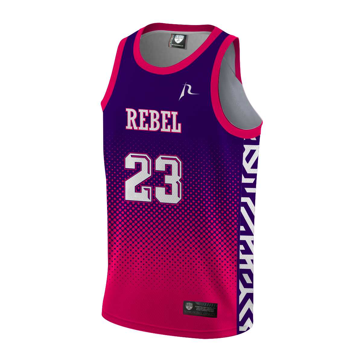Team Rebel Sports Basketball Jersey Front Design 18 - 2024