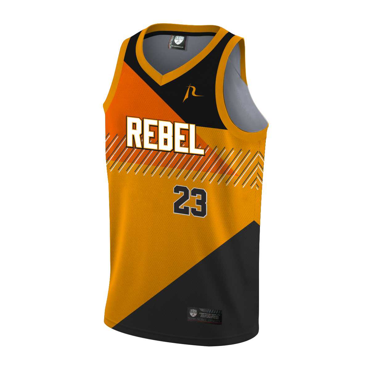 Team Rebel Sports Basketball Jersey Front Design 2 - 2024