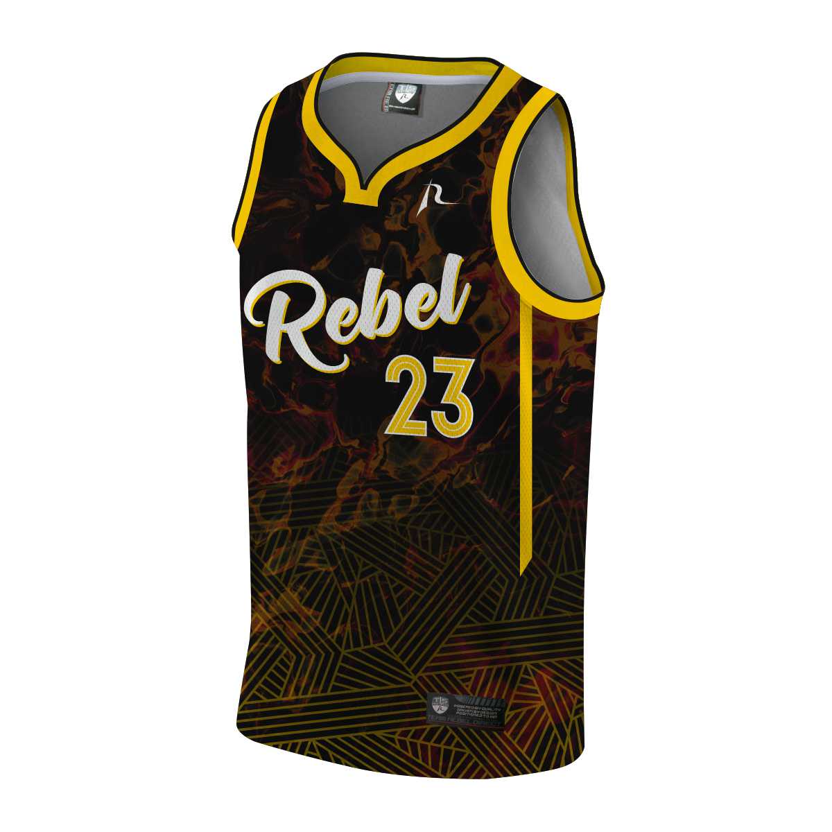 Team Rebel Sports Basketball Jersey Front Design 20 - 2024