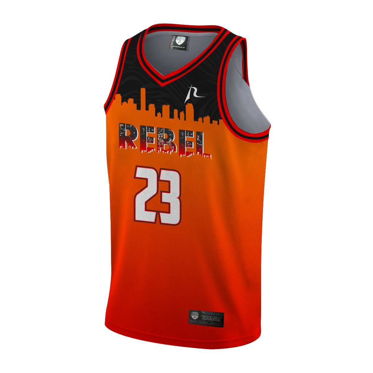 Team Rebel Sports Basketball Jersey Front Design 25 - 2024