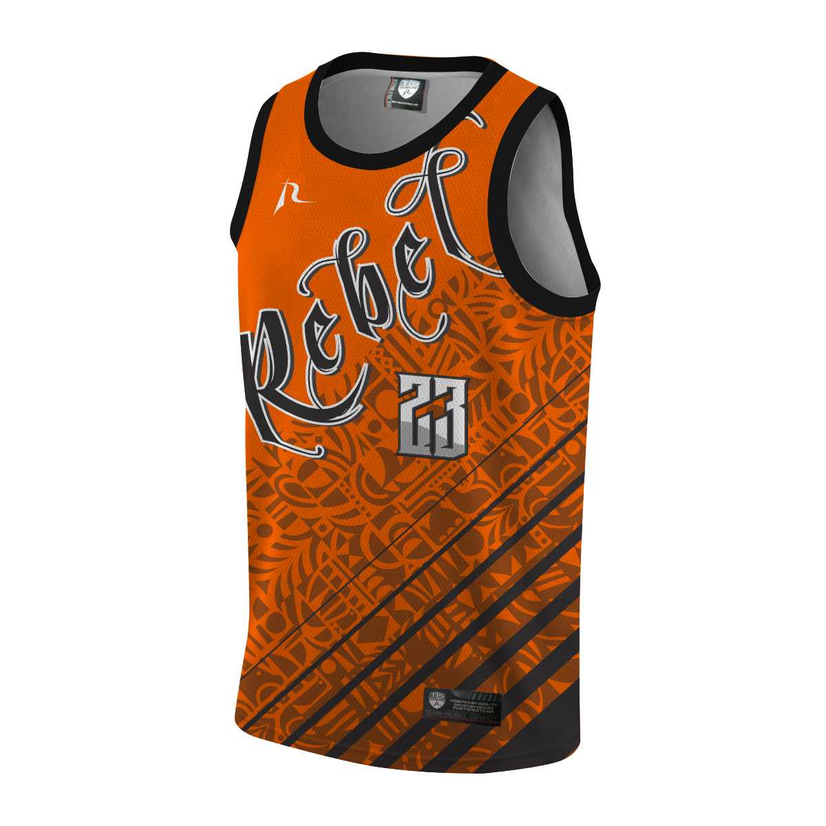 Team Rebel Sports Basketball Jersey Front Design 28 - 2024