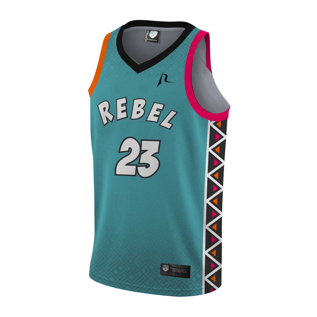 Team Rebel Sports Basketball Jersey Front Design 5 - 2024