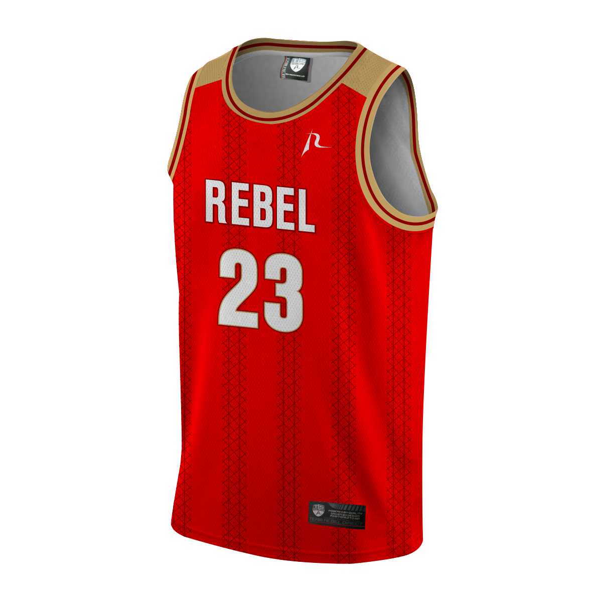 Team Rebel Sports Basketball Jersey Front Design 6 - 2024