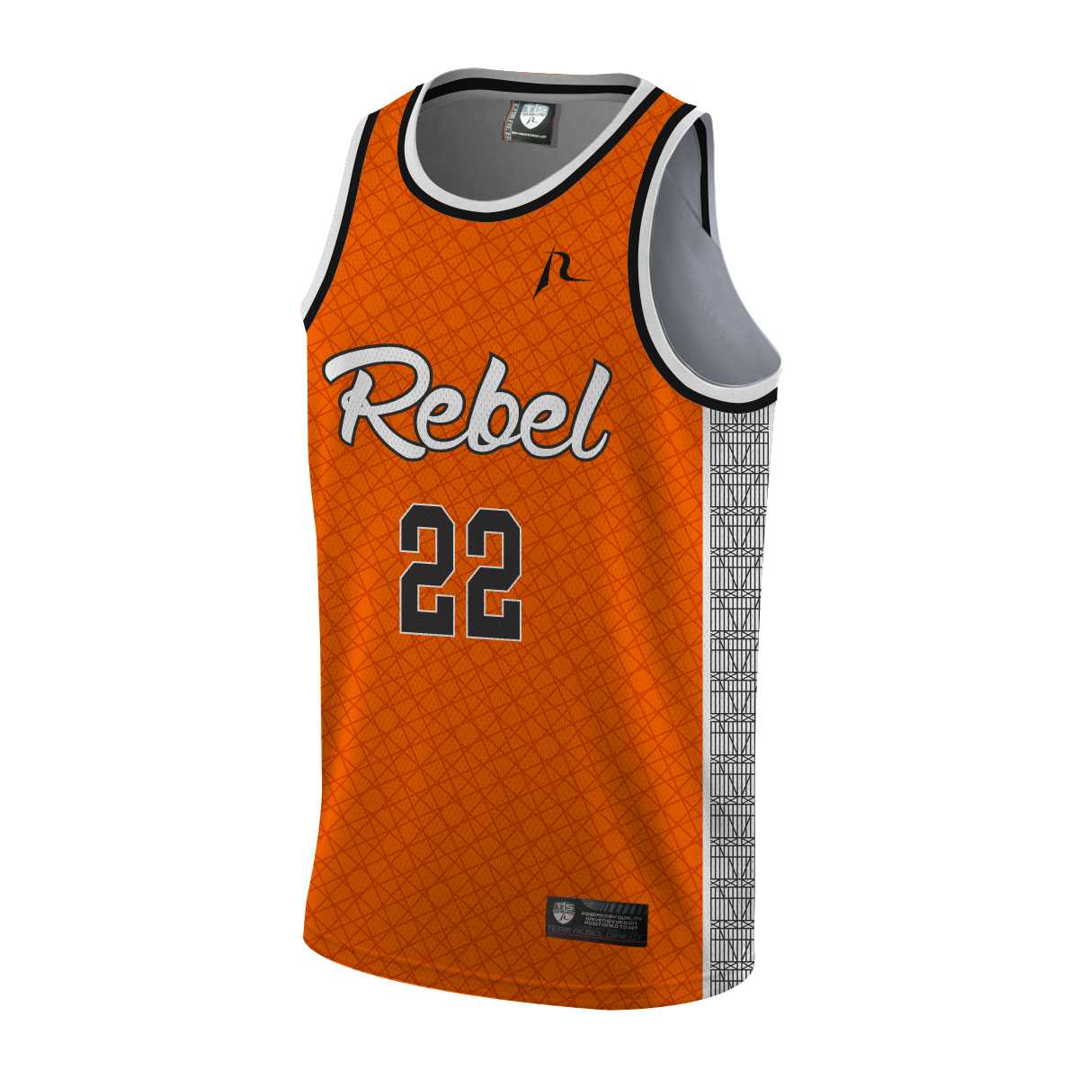 Team Rebel Sports Basketball Jersey Front Design 7 - 2024