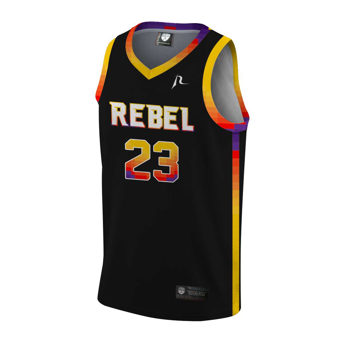 Team Rebel Sports Basketball Jersey Front Design 9 - 2024